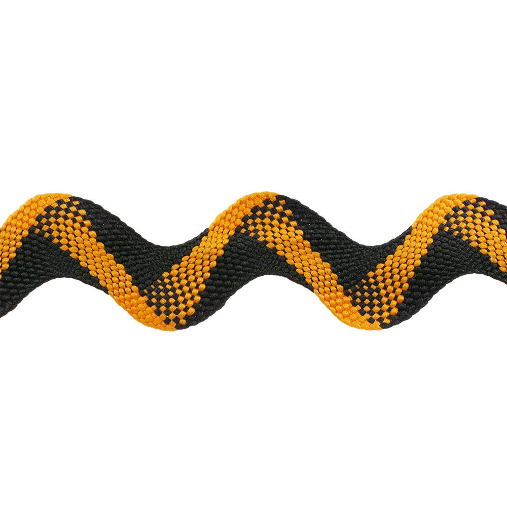 Jumbo Black and Orange Rick Rack Decorative Trimmings LLC